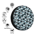 thumbnail image 4 of Wukai Angry Shark Print Spare Tire Cover for RV Trailer,Waterproof PVC Faux Leather Wheel Cover Fit for Truck,Trailer,RV,SUV,Camper and Most Vehicle-17 inch, 4 of 6