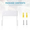 thumbnail image 5 of Ironing Board Hanger, Hook, Wall Mounted Holder, Large & Small (Matte White), 5 of 8