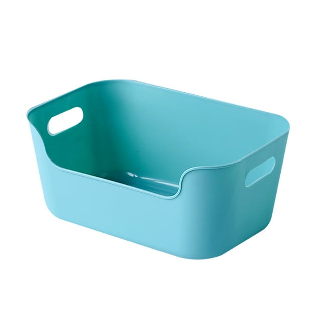 CAROOTU Storage Basket with Handles Thick PP Materials Portable Desktop Sundries Snack
