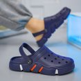 thumbnail image 4 of Rokment Womens Mens Garden Clogs Shoes With Back Straps Unisex Gardening Slip on Work Nuring Sandals Beach Outdoor Water Slippers Comfortable Casual Blue Size 6.5, 4 of 5
