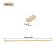 thumbnail image 2 of 50Pcs Round Wood Sticks 1/5x6" Dowel Rod Unfinished Hardwood Stick Craft for DIY Crafts, 2 of 6