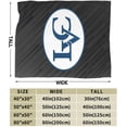 thumbnail image 3 of Lebanon Valley College-Logo Fleece Blanket, Very Soft Microfiber Flannel Blanket for Couch Warm and Cozy for All Seasons, 3 of 6