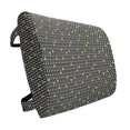 thumbnail image 1 of Geometric Lumbar Pillow, Simplistic Rhombus Background with Diamond and Triangular Shapes, Soft Back Cushion for Office Chairs with Adjustable Straps, 14" x 13", Black White and Yellow, by Ambesonne, 1 of 7