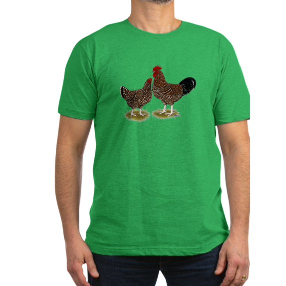 CafePress - Speckled Sussex Chickens Men's Fitted T Shirt (Dar - Men's Fitted T-Shirt