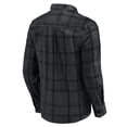 thumbnail image 3 of Men's Darius Rucker Collection by Fanatics Black Atlanta Falcons Micro Corduroy Plaid Button Up Shirt, 3 of 6