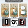 thumbnail image 3 of Light Switch Cover Switch Plate Outlet Cover Plug Cover for Electrical Duplex Outlets Whimsical Watercolor Pumpkins, 3 of 6