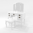 thumbnail image 3 of Furniture of America Amarillo Transitional 3-Piece Vanity Set, White, 3 of 12