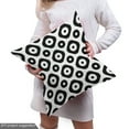 thumbnail image 5 of Ambesonne Abstract Fabric by the Yard Upholstery, Geometric Simplistic Discs, 2 Yards, Charcoal Grey White, 5 of 5