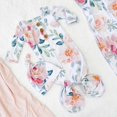 thumbnail image 1 of 2 Pcs Baby's Sleeping Bag Set, Floral Cartoon Print Sleeping Pocket, Round Hat, 1 of 10