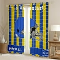 thumbnail image 2 of Erosebridal American Football Gamer Curtains for Living Room,Rugby City Blackout Curtains Set of 2(42x63),Los Angeles Curtains and Drapes(42x63) For Boys,Lightweight Bedroom Decor, 2 of 6