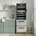 thumbnail image 5 of Equator Advanced Appliances Connoisseurs Club 3-Zone 84 Bottle Wine & Beverage Refrigerator, 7 LED Lights 2 Drawers 110V, 5 of 24