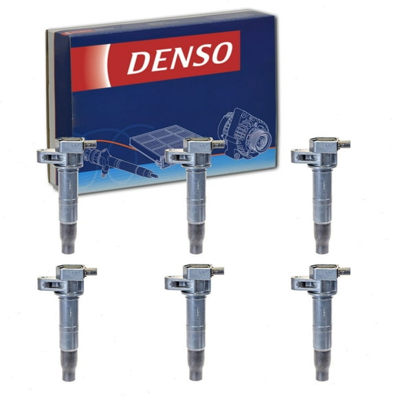 6 pc DENSO Direct Ignition Coils compatible with Hyundai Santa Fe 3.3L 3.5L V6 2007-2018
