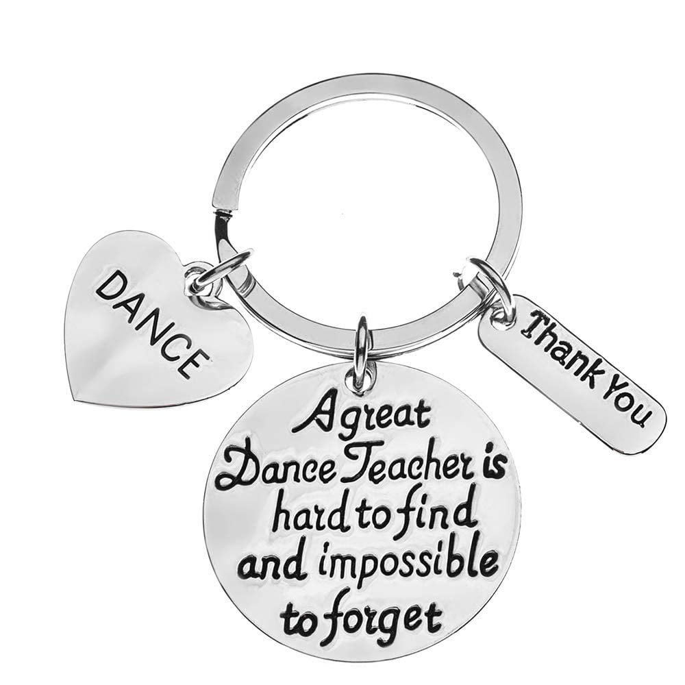 Dance Teacher Gift, Dance Teacher Keychain Dance Jewelry for Dance Instructors