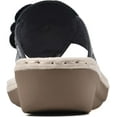 thumbnail image 5 of Cliffs by White Mountain Womens Cynthia Faux Leather Thong Wedge Sandals, 5 of 7