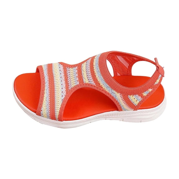 Summer Breathable Mesh Sandals for Women Beach Comfort Lightweight Men Style Casual Open Toe Flat -On Footwear
