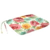 Mainstays Floral Outdoor Seat Pad Chair Cushion, Multicolor, 17" x 15.5"