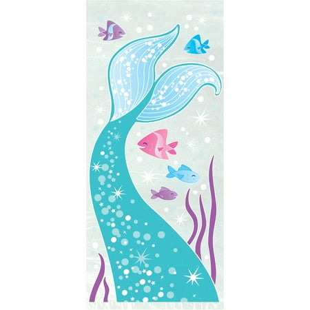 Cellophane Mermaid Party Bags, Clear, 20ct