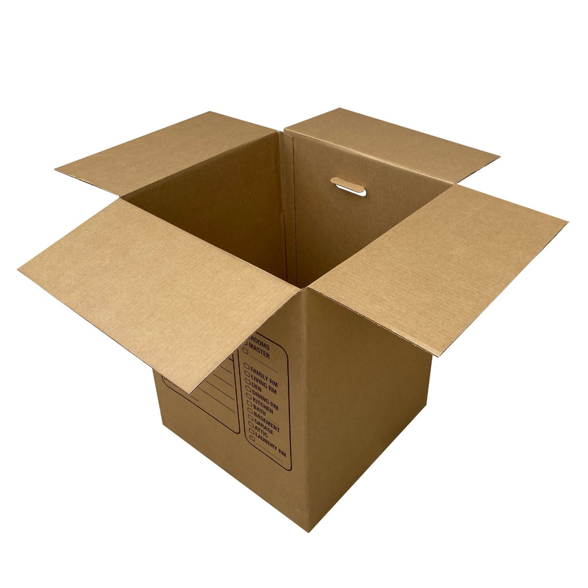 Uboxes Corrugated Moving Boxes With Handles 10 Premium Large 18 Quot X 18 Quot X 24 Quot Walmart Com Walmart Com