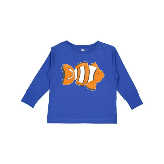 Inktastic Clown Fish Boys or Girls Long Sleeve Toddler T-Shirt