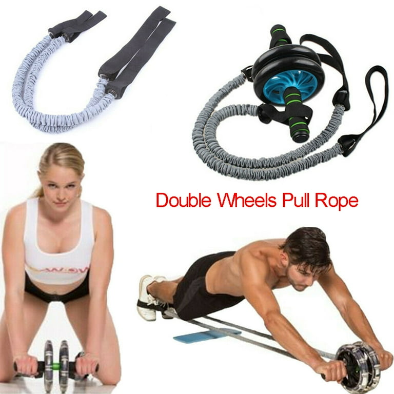 Thaisu 2PCS AB Roller Wheel Resistance Bands Abdominal Exercise Elastic Band Body Workout Equipment Walmart