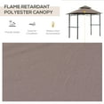 thumbnail image 5 of Outsunny 8' Patio BBQ Grill Gazebo Canopy with 2 Tier, Flame Retardant Cover, Large Storage Work Platform and Stylish Utility, 5 of 9