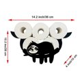 thumbnail image 2 of Durable Metal Sloth Toilet Paper Holder, Wall Mounted Roll Holder, 2 of 5