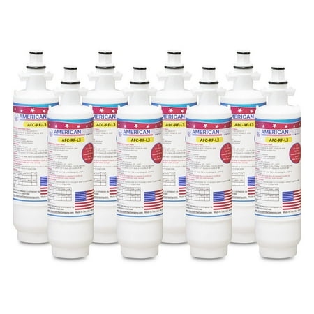 AFC® #AFC-RF-L3, Compatible with LG® ADQ36006101-S Refrigerator Water Filter Made in USA -8 Filters