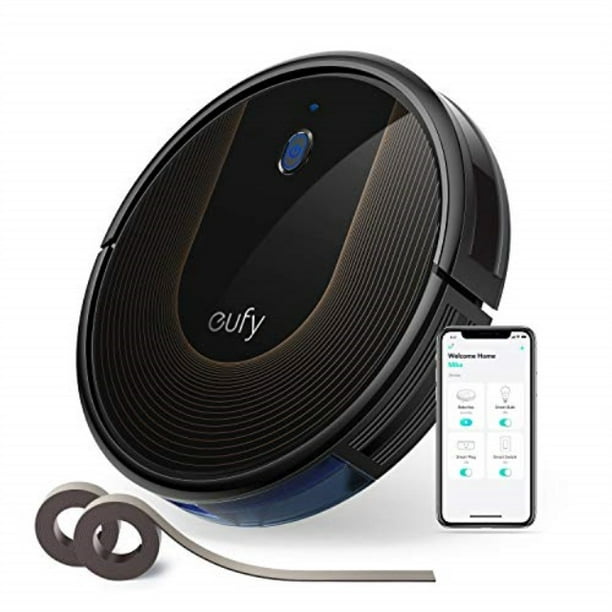 eufy [boostiq] robovac 30c, robot vacuum cleaner, wi-fi, super-thin, 1500pa suction, boundary strips included, quiet, self-charging robotic vacuum cleaner, cleans hard floors to medium-pile carpets - Walmart.com