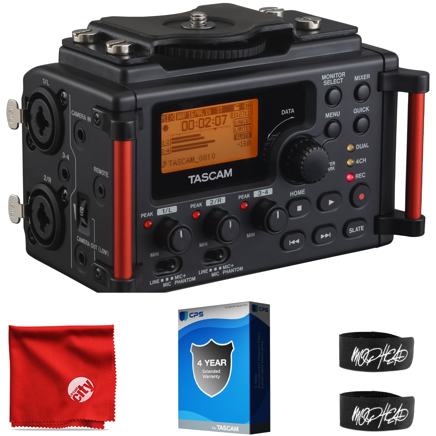 Tascam DR60DmkII 4Track Multitrack Audio Field Recorder for DSLR