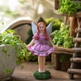 thumbnail image 4 of Garden Figurines Miniature Resin Fairies Statues Ornaments for Garden Terrarium Pot Yard Decor Indoor Outdoor Home Party Gift Fairy Garden Decor, 4 of 7