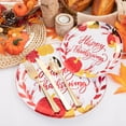 thumbnail image 2 of 125 Pieces Thanksgiving Plates Dinnerware - Gold Plastic Silverware and Thanksgiving Plates Pumpkins Include 25Dinner Plates 25Salad Plates 25Forks 25Knives 25Spoons, 2 of 8