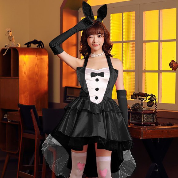 Gspmoly Robes pour Femmes, Mode Femme Jupe de Smoking Bouffante Sans Manches Col Rond Robe de Costume Robe de Cocktail Offres des Fêtes
