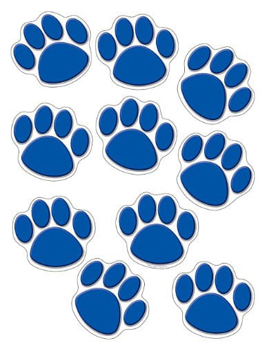 Teacher Created Resources Accents 4275 Blue Paw Print 