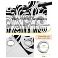 thumbnail image 5 of Polynesia Texture Blackout Curtains 96 Inch Length 2 Panels Set, Vintage Floral Tribe Abstract Art Black Full Shading Curtains for Windows, Blackout Curtains for Bedroom Living Room 52"x96", 5 of 8
