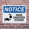 thumbnail image 4 of (2 Pack) Hand Sanitizer Station OSHA Notice Sign 10 Inch X 7 Inch Indoor / Outdoor Rust-Free Aluminum Metal Signs for Workplace, Workshop, and Construction Site, Made in the USA, 4 of 8