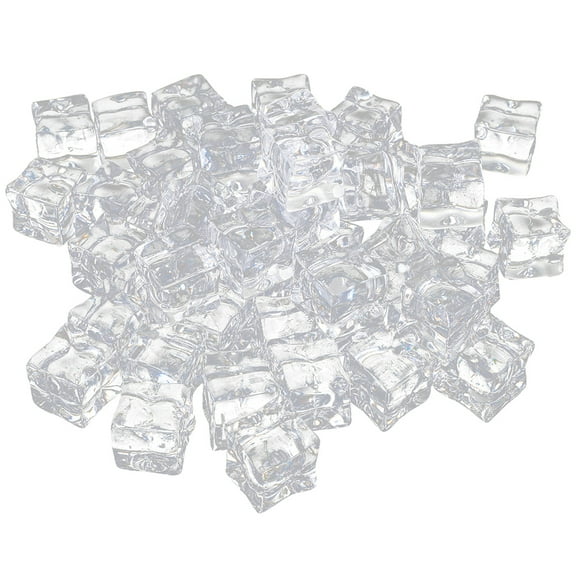 fake ice 200 Clear Acrylic Fake Ice Cubes for Home Decor, Weddings, Photography Props (0.39X0.39X0.39Inch)