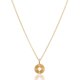 thumbnail image 1 of Collar de panal de abeja de acero inoxidable dorado, collar de estrella y luna, collar de araña, collar ajustable para mujer, 1 of 5