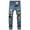 Blue, variant on Summer Savings Clearance! Ecqkame Men's Pants Casual Elastic Waisted Workout Hiking Jogging Running Jeans Pants Mens Pants Blue H M