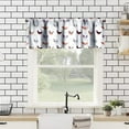 thumbnail image 3 of Watercolor Chicken Curtains Valance Colorful Farmhouse Rooster Hen Animals Grass Curtain Valance for Living Room Bedroom Kitchen Decor 54"x18", 3 of 5