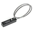 thumbnail image 2 of Steel Cable Lock Cable Combination Lock Security Bike Lock Resettable  Cable Bicycle Scooter Lock for U Locks Padlocks Disc Locks Black, 2 of 8