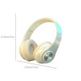 thumbnail image 3 of ToyKingdee Wireless Bluetooth Headphones-Colorful Lights,Large Battery Capacity,Foldable,Bluetooth 5.0,10 m Range,Stereo Surround, 3 of 9