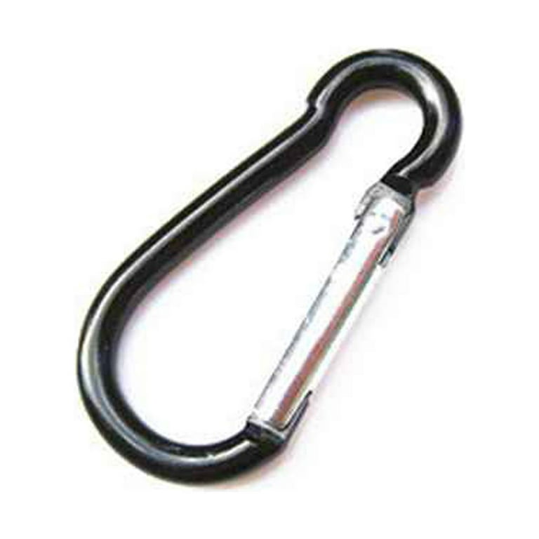 Unique Bargains Aluminum Hiking D-ring Keychain Carabiner Hook Black 1.46  X 0.87 X 0.16 10 Pcs : Target
