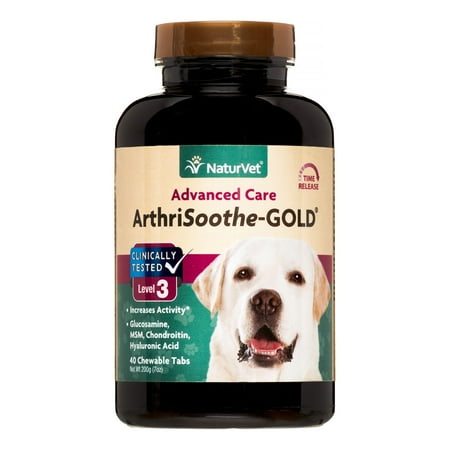 UPC: 0797801034951 | NaturVet ArthriSoothe-Gold Hip & Joint Stage 3 Advanced Formula Dog & Cat Supplement  40 Ct