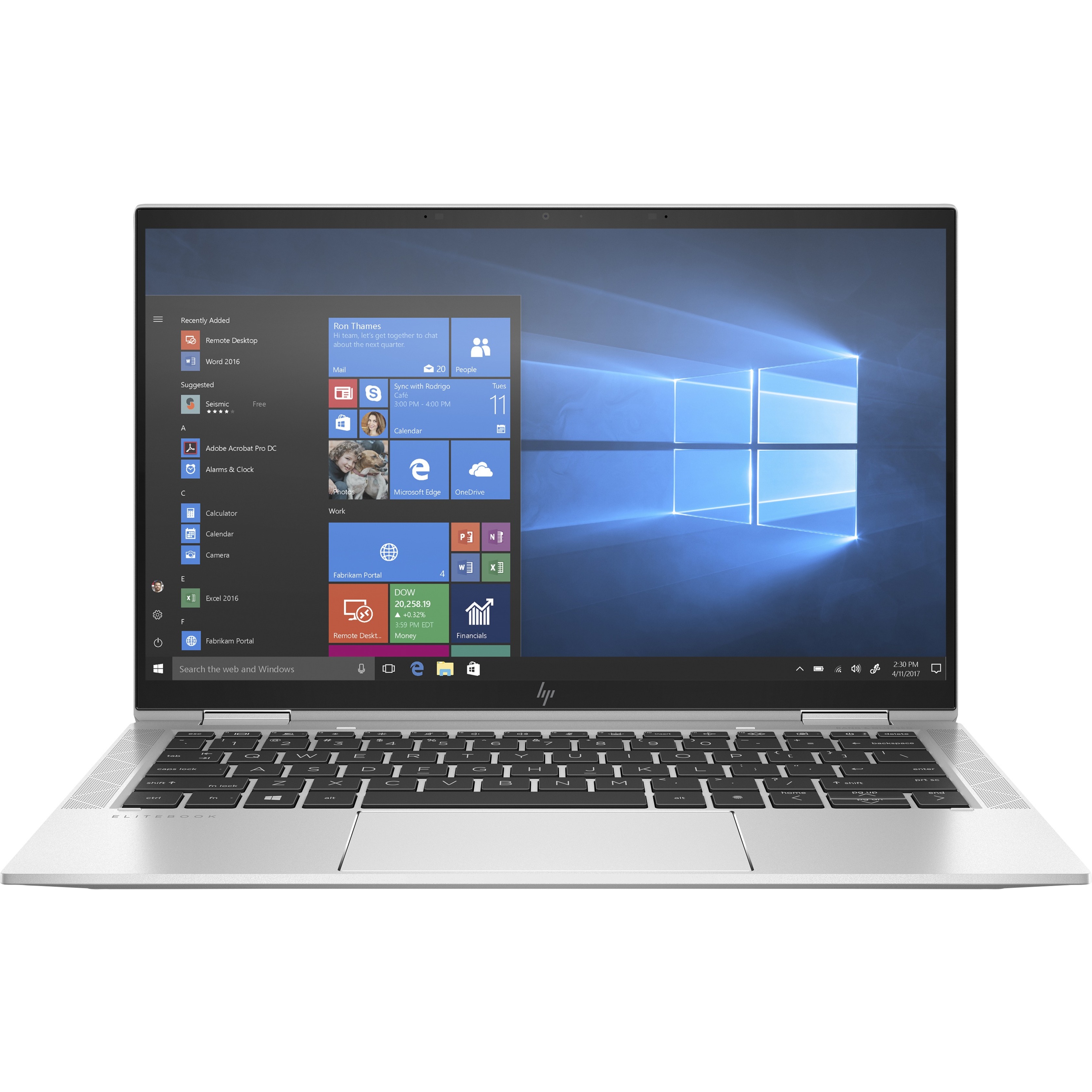 HP EliteBook x360 13.3" Full HD Touchscreen 2-in-1 Laptop, Intel Core i5 i5-10210U, 128GB SSD, Windows 10 Pro - image 3 of 8