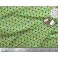 thumbnail image 2 of Soimoi Green Cotton Poplin Fabric Octagon Art Geometric Print Sewing Fabric Yard 42 Inch Wide, 2 of 3