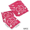 thumbnail image 3 of Rourlinge Valentines Day Napkins 16 Count Disposable Decorative Cocktail Luncheon Paper Napkins with Heart Pattern for Anniversary Wedding Dinner Party Decorations Supplies, 3 of 6