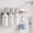 Silver, variant on Shampoo and Conditioner Dispenser - Shower Soap Dispenser Wall Mounted - 17 fl oz Set of 3 Silver Plastic Bottles Black Pump - Shampoo Dispenser, Shower Dispenser