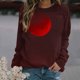 thumbnail image 1 of Ichuanyi liquidación raglan raglan raglan halloween sangriento cuello redondo holgazanes suéter de manga larga holgura ICHUANYI WER202308213960, 1 of 5