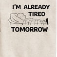 thumbnail image 3 of Peanuts - Tired Tomorrow - Toddler & Youth Crewneck Fleece Sweatshirt, 3 of 6