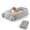 Light Gray, variant on GOCAPTAIN Human Dog Bed Extra Large Floor Bed Couch – 71x45x12 Inch Foam Mattress with Washable Faux Fur Cover, Storage Pockets & Carry Handle – Comfortable Floor Bed for Adults and Pets - Light Gray